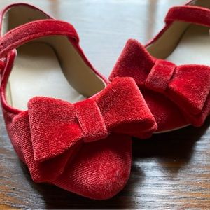 Janie & Jack Toddler Shoes - Velvet Red